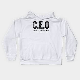 CEO Conquer Every Obstacle T-shirt, CEO Sweatshirt, Entrepreneur Sweatshirt, Entrepreneur Gift, Small Business Owner Shirt, Gift For CEO Kids Hoodie